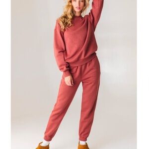 Vitality Sweatpants in Rosewood Size Medium